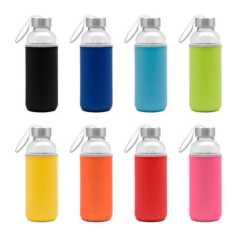 Botellas de Agua de Cristal Personalizadas - Diferentidea